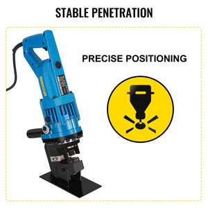 Punzonatrice Elettroidraulica con 5 Matrici per Taglio Metalli Spessi fino a 1/4 di Pollice, Utensile Idraulico - Product Image 2