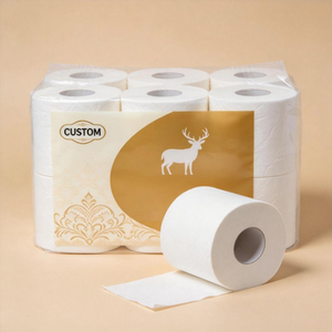 Papier toilette en bambou en vrac, 4 plis, rouleau de papier toilette commercial, fournisseur et fabricant de papier toilette de haute qualité - Product Image 2