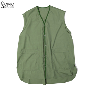 Chaleco de lana informal personalizado de alta calidad para hombre, ropa exterior, logotipo hecho de poliéster para peluquero, supermercado, trabajo, relleno de algodón - Product Image 3