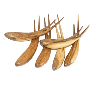 Neem Wood Fruit and Salad Fork <b>Set</b> Eco-Friendly Handcrafted Utensils for Healthy Serving in Kitchen and Dining - Product Image 3