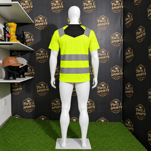OEM Service T Shirt Reflective Safety <b>Black</b> Short Sleeve HIGH Visibility Work Printing OEM Service - Product Image 5