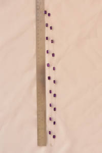 Collar de cadena con bisel de amatista natural Amara Glow con plata de ley 925, estilo moderno y a la moda para mujer. - Product Image 2