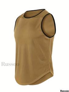 Ice Silk Quick Dry <b>Men</b> Tank Top Sleeveless Compression <b>Vest</b> Running Under Shirt Sports Training Tee - Product Image 5