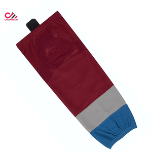 CARE <b>MASTER</b> Men's Breathable Mesh Soccer Socks Color Blocked Red Gray Blue Adult Regular Fit All Seasons Sports Apparel - Product Image 4