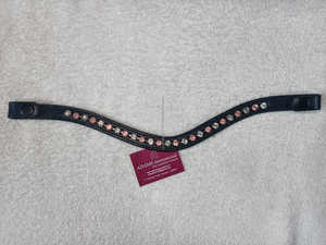 Bandes de sourcils de cheval en cuir de haute qualité pour l'équitation avec cristaux strass grossiste direct fabricant approvisionnement - Product Image 5