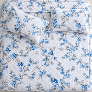 Ensemble de couvre-lit Ashley 3 pièces, motif losanges, mélange de coton T-150, literie pour toutes les saisons, usage domestique, style durable - Product Image 6