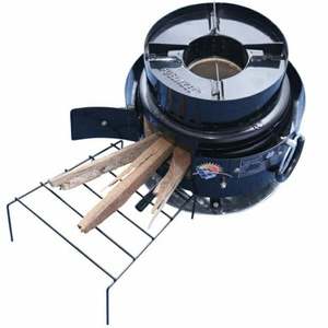 Estufa de Leña Resistente con Tubo de Escape, Quemador de Leña Moderno de Acero con Protector Térmico, Estufa de Leña de Alta Eficiencia para Interiores - Product Image 3