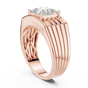 Factory Wholesale Luxury 925 Sterling Silver Moissanite Handmade Rhodium Plated Prong Setting Unisex <b>Ring</b> Elegant Jewelry Design - Product Image 6