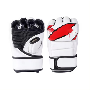 Guantes de MMA con Logotipo Personalizado, Estilo Medio Dedo, para Kickboxing, Grappling, Entrenamiento, Sparring y Deportes - Product Image 3
