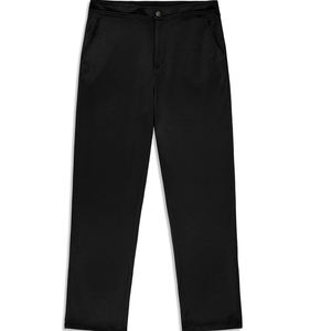 Veste de survêtement noire pour homme, fermeture éclair intégrale, coupe classique, 100 % polyester, couleur unie, poids moyen, poches latérales, idéale pour l'automne - Product Image 3