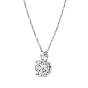 Pendentif solitaire à taille ronde - Product Image 6