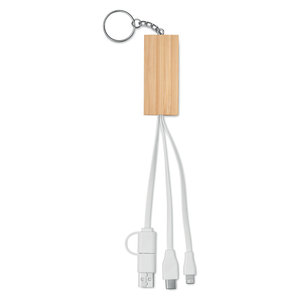 Accessori per telefoni cellulari portachiavi in bambù personalizzabili - Product Image 3