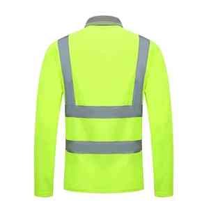 Camiseta Polo de Seguridad de Poliéster al por Mayor OEM, Reflectante, Manga Larga, Ropa de Trabajo, Logotipo Personalizado, Alta Visibilidad, Unisex, Impresión Digital - Product Image 3