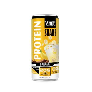 กาแฟเย็นรสช็อกโกแลตกล้วย VINUT ขนาด 11.16 ออนซ์ (โปรตีนสูง 20 กรัม ปราศจากกลูเตน ไม่เติมน้ำตาล) รับผลิตแบบ OEM/ODM แบรนด์ส่วนตัว มีตัวอย่างให้ทดลองฟรี - Product Image 1