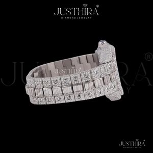 Reloj de Lujo Personalizable para Hombre, Estilo Hip Hop, con Diamantes Moissanite Reales, Chapado en Plata, Movimiento de Cuarzo ETA, Edición Limitada, 10 Bar - Product Image 5