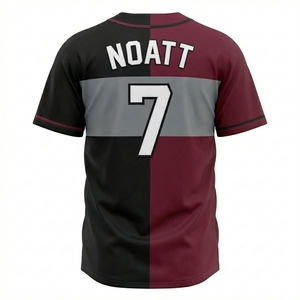 เสื้อเบสบอลแบบสั่งทำพิเศษ ไซส์พลัส พร้อมโลโก้ทีมแบบซับลิเมชั่น เสื้อเบสบอลเด็ก ฤดูกาลใหม่ ปี 2026 แบบติดกระดุมเต็มตัว - Product Image 2