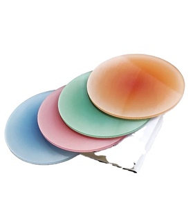 Juego de posavasos de resina redonda de color degradado hecho a mano posavasos de bebida de tono pastel moderno elegante decorativo resina Mesa acento hogar - Product Image 1