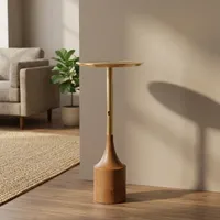 Table basse moderne en métal avec plateau en marbre, design minimaliste durable et écologique, meubles de salon