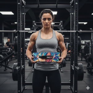 Ceinture de musculation en cuir Rexfit pour la protection du bas du dos, entraînement de force et haltérophilie, ceinture de gym réglable - Product Image 3