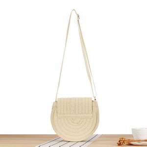 Natural Handmade Round Jute Tote <b>Bag</b> Eco Friendly Women Fashion - Product Image 1