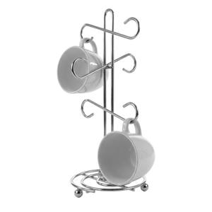 Support de rangement de tasses à café et à thé en acier inoxydable moderne à 6 crochets pour table, organisateur de tasses pour cuisine, prix abordable - Product Image 5