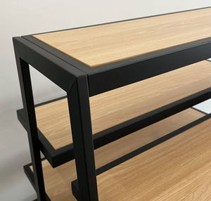 Carrito de Exhibición Industrial de Acero Inoxidable Resistente de 4 Niveles, Doble Cara, Desmontable, para Tiendas Minoristas y Supermercados - Product Image 4