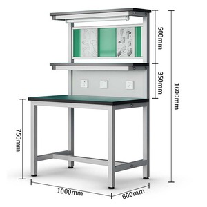 Mesa de Trabajo Antiestática para Cuarto Limpio, Modelo E-SD, Mesa de Operación Libre de Electricidad Estática, Estación de Trabajo para Ensamblaje de Electrónicos, Serie 4000 - Product Image 2