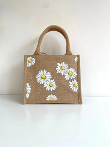 Bolsas de Yute para Compras con Estampado Floral, Ecológicas para Uso Doméstico y Comercial, Disponibles a Precio Accesible - Product Image 4