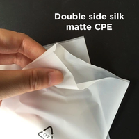 Sac d'expédition à fermeture éclair semi-transparent noir mat CPE pour appareil électronique de protection