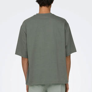 Camiseta de Hombre con Hombros Caídos de Último Diseño – Totalmente Transpirable, de Secado Rápido, Mezcla de Poliéster/Algodón, Logotipo Personalizado OEM, Casual - Product Image 5