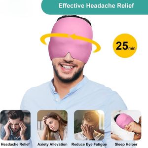 Tappo di sollievo per l'emicrania in Gel per la terapia del freddo caldo a 360 gradi per gli occhi gonfi della pressione del seno-pressione da Stress riutilizzabile - Product Image 4