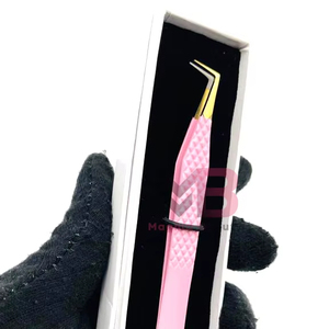 Nuevas Pinzas para Pestañas Mega Volumen, Antiestáticas, Duraderas, de Acero Inoxidable, con Punta de Fibra, Antimagnéticas, Agarre Perfecto y Cómodo, 90 Grados - Product Image 1