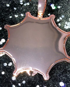 Colgante de Lujo con Nombre de Letra Chapado en Oro Rosa y Moissanita, Temática Iced Out, para Uso Diario, con Microincrustaciones Pavé, Estilo Hip Hop - Product Image 6