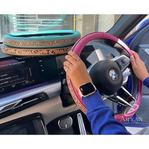 Nueva Funda de Volante de Cuero Hecha a Mano, Funda Universal para Volante de Coche, Antideslizante, Protectora, Accesorio Interior para Coches y Camiones - Product Image 1