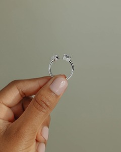 Anillo de compromiso Velentora Marquise y Pear Toi et Moi con diamantes cultivados en laboratorio, certificado por IGI - Product Image 6