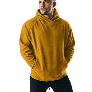Sudadera con Capucha Extra Grande para Hombre, de Forro Polar, Color Sólido, Informal, Transpirable, Corte Regular, para Otoño - Product Image 4