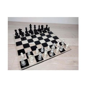 Juego de Ajedrez Acrílico Transparente Esmerilado Personalizado al por Mayor, Elegante Juego de Mesa de Cristal, Artesanía de Lujo para Mesa, Regalo Decorativo, Ajedrez Acrílico - Product Image 5