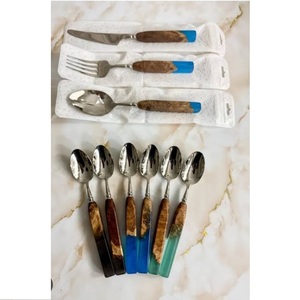 Vajilla para el Hogar, Hotel, Restaurante, Servicio de Catering, Juego de Cubiertos Metálicos con Acabado Dorado para Uso en Hoteles y Restaurantes - Product Image 3