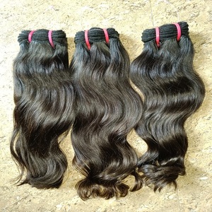 100% Remy Indian Virgin Bulk Human Hair Extensions Unprocessed Natural Color <b>Afro</b> Wave - Product Image 1