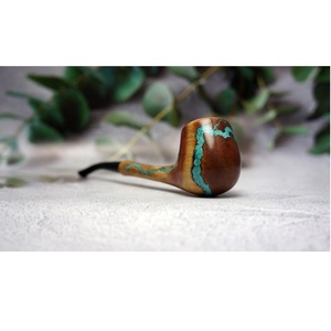 Pipe à fumer en bois fabriquée en usine, design vintage fait main, durable, écologique, réutilisable avec logo personnalisé, portable - Product Image 1