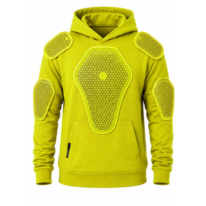 Sudadera Protectora Amarilla con Protecciones en Hombros y Codos para Hombre, Ropa de Motociclismo, Manga Larga, Diseño Transpirable - Product Image 1
