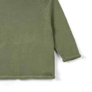 Suéter de Punto Unisex para Bebé, Cuello Alto, Manga Larga, Color Sólido, 100% Algodón, Casual, Invierno, Ecológico, CRAZIGOODS - Product Image 4