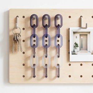 Escultura Decorativa de Pared con Eslabones de Cadena Redondos, Hecha a Mano con Resina, Resistente al Agua, Decoración para el Hogar, Temática para Fiestas - Product Image 5