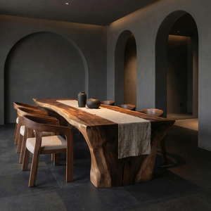 Luxury Modern Rectangular Solid Teak <b>Dining</b> <b>Table</b> Eco-Friendly Handmade 6 Seater <b>Dining</b> Room Furniture with 1 Year Warranty - Product Image 2