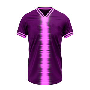 Maillot de football sans manches pour homme, bleu-vert dégradé, col rond, respirant, anti-humidité, en maille polyester, coupe classique, personnalisable pour équipe - Product Image 2