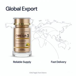 Private Label Omega 3 Softgel Capsules Fish Oil Dietary <b>Supplement</b> for Heart Brain Wellness OEM Manufacturing Export Quality - Product Image 4
