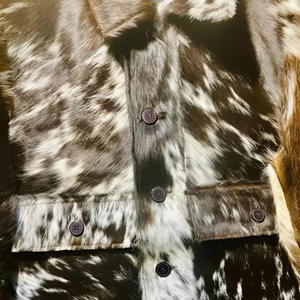 Veste en cuir de vachette avec fourrure véritable, style tendance, en cuir véritable de haute qualité, coupe ajustée, style personnalisé, qualité supérieure durable, unisexe - Product Image 6