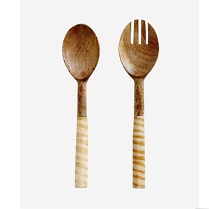 Ustensiles de salade de luxe écologiques, compatibles lave-vaisselle, pour la maison et la cuisine, fabriqués en Inde - Product Image 5