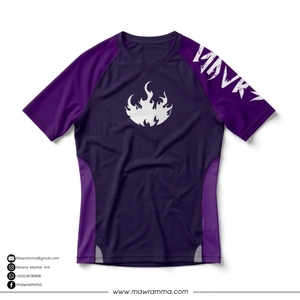 Vente en gros de chemises de compression Jiu Jitsu personnalisées avec logo, respirantes, à séchage rapide, écologiques, en polyester/spandex, unisexes, BJJ - Product Image 3