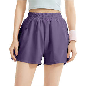 Shorts de sport pour femmes, double couche, 2 en 1, shorts de gym pour femmes, séchage rapide, respirants, shorts de jogging pour femmes, OEM - Product Image 4